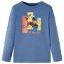 Langärmliges blaues Melange-T-Shirt für Kinder 116 von , Kinder-T-Shirts - Ref: Foro24-12991, Preis: 8,30 €, Rabatt: %