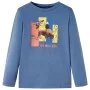 Langärmliges blaues Melange-T-Shirt für Kinder 140 von , Kinder-T-Shirts - Ref: Foro24-12993, Preis: 9,76 €, Rabatt: %