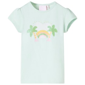 Camiseta infantil verde menta claro 92 de , Camisetas para niños - Ref: Foro24-10424, Precio: 8,13 €, Descuento: %