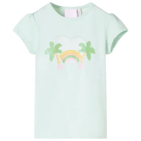 Light mint green children's t-shirt 92 by , Kids T-shirts - Ref: Foro24-10424, Price: 8,06 €, Discount: %