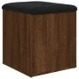 Brown oak engineered wood storage bench 42x42x45 cm by , Benches for halls and storage - Ref: Foro24-835039, Price: 51,63 €, ...