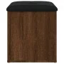 Brown oak engineered wood storage bench 42x42x45 cm by , Benches for halls and storage - Ref: Foro24-835039, Price: 51,63 €, ...