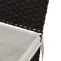 Cesto de ropa sucia con tapa ratán sintético negro 55,5x35x34cm de , Cestas para ropa - Ref: Foro24-372052, Precio: 58,25 €, ...