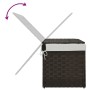 Dirty clothes basket with lid dark brown rattan 55.5x35x34cm by , Laundry baskets - Ref: Foro24-372050, Price: 46,39 €, Disco...