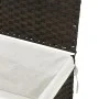 Schmutzwäschekorb mit Deckel aus dunkelbraunem Rattan, 55,5 x 35 x 34 cm von , Wäschekörbe - Ref: Foro24-372050, Preis: 45,42...