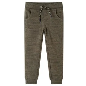 Children's sweatpants dark khaki mélange 104 by , kids pants - Ref: Foro24-13230, Price: 10,90 €, Discount: %