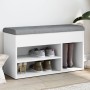 Weiße Schuhbank aus Holzwerkstoff, 82 x 32 x 45,5 cm von , Bänke für Hallen und Lager - Ref: Foro24-835026, Preis: 65,17 €, R...