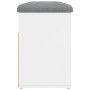 Weiße Schuhbank aus Holzwerkstoff, 82 x 32 x 45,5 cm von , Bänke für Hallen und Lager - Ref: Foro24-835026, Preis: 65,17 €, R...
