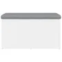 White engineered wood storage bench 82x42x45 cm by , Benches for halls and storage - Ref: Foro24-835047, Price: 67,87 €, Disc...
