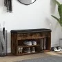 Shoe bench engineered wood smoked oak 82x32x45.5 cm by , Benches for halls and storage - Ref: Foro24-835030, Price: 74,52 €, ...