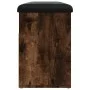 Shoe bench engineered wood smoked oak 82x32x45.5 cm by , Benches for halls and storage - Ref: Foro24-835030, Price: 74,52 €, ...