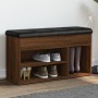 Schuhbank aus Holzwerkstoff Eiche braun 82x32x45,5 cm von , Bänke für Hallen und Lager - Ref: Foro24-835032, Preis: 81,65 €, ...