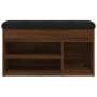 Schuhbank aus Holzwerkstoff Eiche braun 82x32x45,5 cm von , Bänke für Hallen und Lager - Ref: Foro24-835032, Preis: 81,65 €, ...