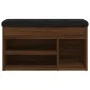 Shoe bench engineered wood oak brown 82x32x45.5 cm by , Benches for halls and storage - Ref: Foro24-835032, Price: 81,65 €, D...