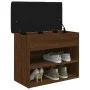 Schuhbank aus Holzwerkstoff Eiche braun 62x32x50 cm von , Bänke für Hallen und Lager - Ref: Foro24-835102, Preis: 61,46 €, Ra...