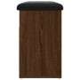 Schuhbank aus Holzwerkstoff Eiche braun 62x32x50 cm von , Bänke für Hallen und Lager - Ref: Foro24-835102, Preis: 61,55 €, Ra...