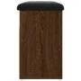 Schuhbank aus Holzwerkstoff Eiche braun 62x32x50 cm von , Bänke für Hallen und Lager - Ref: Foro24-835102, Preis: 61,46 €, Ra...