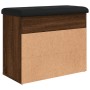 Schuhbank aus Holzwerkstoff Eiche braun 62x32x50 cm von , Bänke für Hallen und Lager - Ref: Foro24-835102, Preis: 61,55 €, Ra...