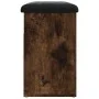 Shoe bench engineered wood smoked oak 62x32x50 cm by , Benches for halls and storage - Ref: Foro24-835100, Price: 60,89 €, Di...