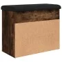 Shoe bench engineered wood smoked oak 62x32x50 cm by , Benches for halls and storage - Ref: Foro24-835100, Price: 60,89 €, Di...