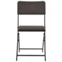 Folding garden chairs 4 units HDPE and brown steel by vidaXL, Garden chairs - Ref: Foro24-44552, Price: 186,35 €, Discount: %