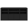 Sideboard mit LED-Leuchten schwarz 142,5x37x67 cm von , Sideboards - Ref: Foro24-3209066, Preis: 195,39 €, Rabatt: %