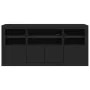 Sideboard mit LED-Leuchten schwarz 142,5x37x67 cm von , Sideboards - Ref: Foro24-3209066, Preis: 185,01 €, Rabatt: %