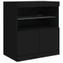 Sideboard mit LED-Leuchten schwarz 142,5x37x67 cm von , Sideboards - Ref: Foro24-3209066, Preis: 185,01 €, Rabatt: %