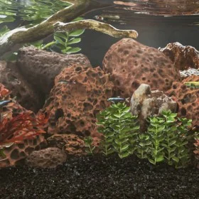 Rotes Vulkangestein 25 kg 10-30 cm von , Aquariumdekoration - Ref: Foro24-3217187, Preis: 73,64 €, Rabatt: %