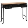 Console table made of MDF wood and fir, 100x33.5x80 cm by vidaXL, Side tables - Ref: Foro24-245758, Price: 143,16 €, Discount: %