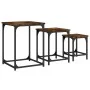 Stackable coffee tables 3 pieces engineered wood smoke oak by , Coffee table - Ref: Foro24-838925, Price: 39,16 €, Discount: %