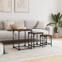 Stackable coffee tables 3 pieces engineered wood smoke oak by , Coffee table - Ref: Foro24-838925, Price: 40,58 €, Discount: %