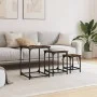 Stackable coffee tables 3 pieces engineered wood smoke oak by , Coffee table - Ref: Foro24-838925, Price: 39,16 €, Discount: %