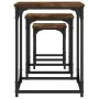 Stackable coffee tables 3 pieces engineered wood smoke oak by , Coffee table - Ref: Foro24-838925, Price: 39,16 €, Discount: %