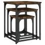 Stackable coffee tables 3 pieces engineered wood smoke oak by , Coffee table - Ref: Foro24-838925, Price: 39,16 €, Discount: %