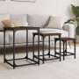 Stapelbare Couchtische, 3-teilig, Holzwerkstoff, braune Eiche von , Couchtisch - Ref: Foro24-838927, Preis: 40,81 €, Rabatt: %