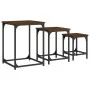 Stackable coffee tables 3 pieces engineered wood brown oak by , Coffee table - Ref: Foro24-838927, Price: 40,40 €, Discount: %