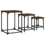 Stapelbare Couchtische, 3-teilig, Holzwerkstoff, braune Eiche von , Couchtisch - Ref: Foro24-838927, Preis: 40,81 €, Rabatt: %