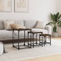 Stapelbare Couchtische, 3-teilig, Holzwerkstoff, braune Eiche von , Couchtisch - Ref: Foro24-838927, Preis: 40,81 €, Rabatt: %