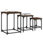 Stapelbare Couchtische, 3-teilig, Holzwerkstoff, braune Eiche von , Couchtisch - Ref: Foro24-838927, Preis: 40,81 €, Rabatt: %