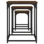 Stackable coffee tables 3 pieces engineered wood brown oak by , Coffee table - Ref: Foro24-838927, Price: 40,40 €, Discount: %