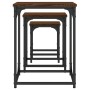 Stapelbare Couchtische, 3-teilig, Holzwerkstoff, braune Eiche von , Couchtisch - Ref: Foro24-838927, Preis: 40,81 €, Rabatt: %