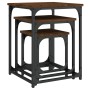 Stapelbare Couchtische, 3-teilig, Holzwerkstoff, braune Eiche von , Couchtisch - Ref: Foro24-838927, Preis: 40,81 €, Rabatt: %