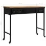 Console table made of MDF wood and fir, 100x33.5x80 cm by vidaXL, Side tables - Ref: Foro24-245758, Price: 143,16 €, Discount: %
