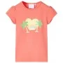 Korallenfarbenes Kinder-T-Shirt 128 von , Kinder-T-Shirts - Ref: Foro24-10432, Preis: 8,06 €, Rabatt: %