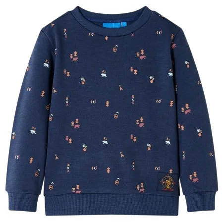 Sudadera infantil azul marino mélange 104 de , Camisetas para niños - Ref: Foro24-12790, Precio: 11,95 €, Descuento: %