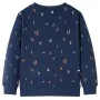 Marineblaues Melange-Sweatshirt für Kinder 128 von , Kinder-T-Shirts - Ref: Foro24-12792, Preis: 11,95 €, Rabatt: %