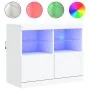 Sideboard mit weißen LED-Leuchten 81x37x67 cm von , Sideboards - Ref: Foro24-836658, Preis: 74,67 €, Rabatt: %