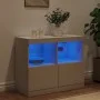 Sideboard with white LED lights 81x37x67 cm by , Sideboards - Ref: Foro24-836658, Price: 74,67 €, Discount: %