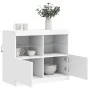 Sideboard with white LED lights 81x37x67 cm by , Sideboards - Ref: Foro24-836658, Price: 74,67 €, Discount: %
